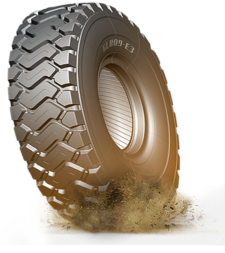 工程機械輪（lún）胎適用於卡客車（chē）加寬胎冠設計,使輪胎具有更好的操作穩定性; 加（jiā）深（shēn）花紋，使輪胎具有更長的全新花紋溝底（dǐ）保護 設計，大大加強輪胎的抗刺紮（zhā）能（néng）力，有效提高輪胎胎冠抗爆性能;